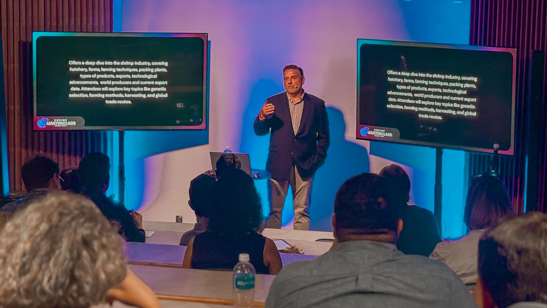 Gabriel Luna presenting at Shrimp Masterclass 2024
