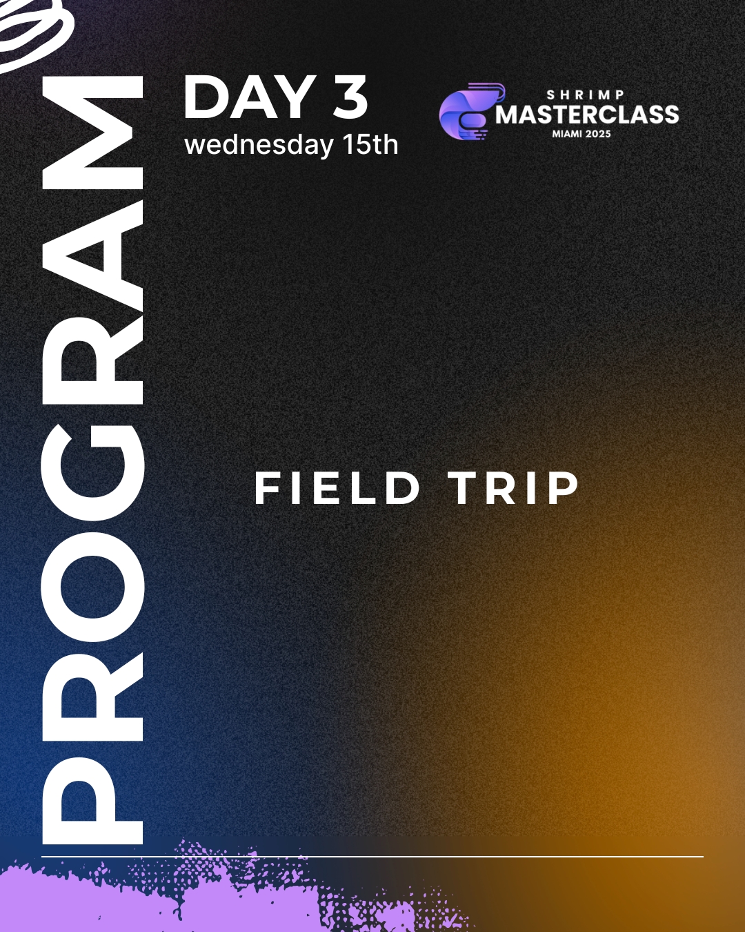 Shrimp Masterclass 2025 Day 3 Program