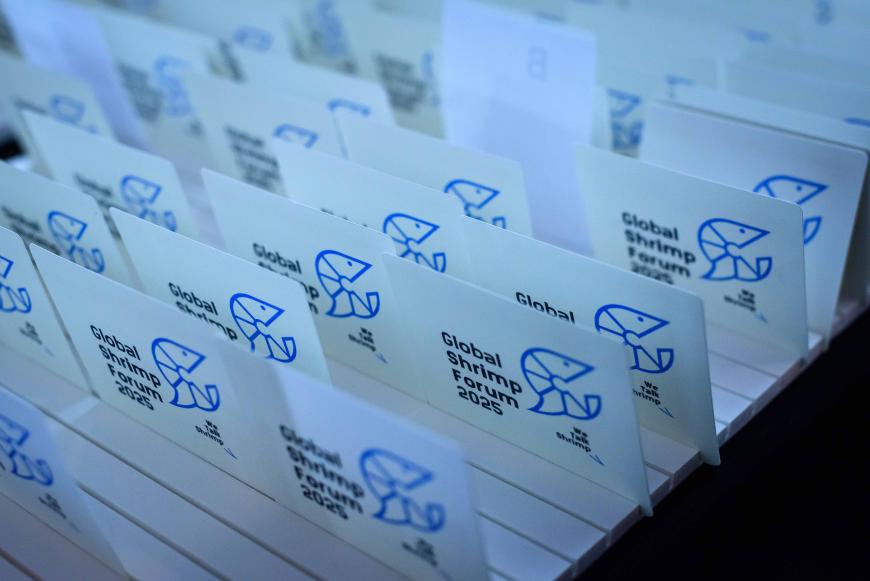 Global Shrimp Forum 2025 admission badges